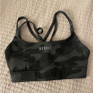 Like New NOBULL Sport Bra in Charcoal Camo